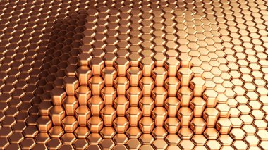 Lüks altın arka plan. 3d görüntüleme, 3d illüstrasyon.