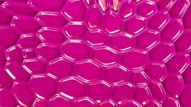 Pembe geometrik arka plan ve rahatlama. 3d görüntüleme, 3d illüstrasyon.
