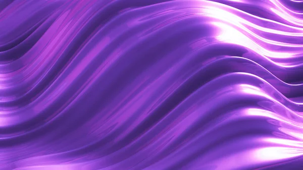 飛行生地と豪華な紫色の背景 3Dレンダリング 3Dイラスト — ストック写真