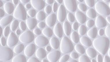 Beyaz dokular, rahatlama ve daireler. 3d görüntüleme, 3d illüstrasyon.