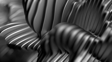 Metal arkaplanda çizgiler var. 3d görüntüleme, 3d illüstrasyon.