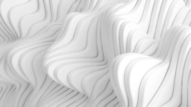 Çizgileri olan beyaz bir arka plan. 3d görüntüleme, 3d illüstrasyon.