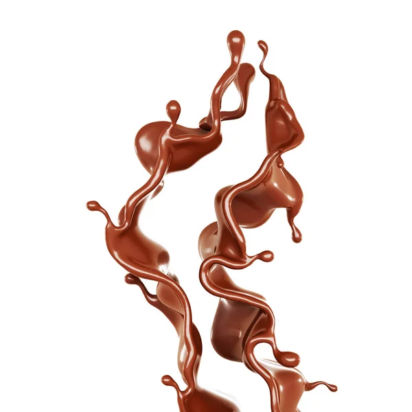 Всплеск Шоколада Рендеринг Иллюстрация — стоковое фото