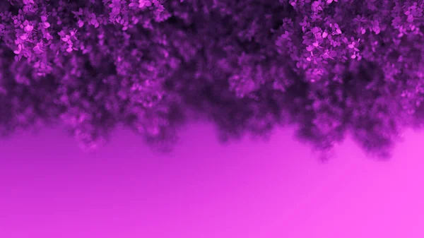 Beautiful Purple Background Leaves Season Year Rendering Illustration — Stock Photo, Image