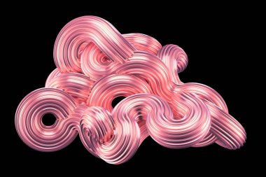 Güzel metalik pembe arka plan. 3d görüntüleme, 3d illüstrasyon.