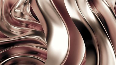 Saten kumaşlı, gümüş renkli bir arka plan. 3d görüntüleme, 3d illüstrasyon.