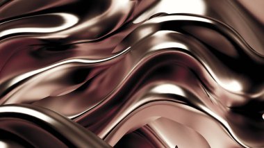 Saten kumaşlı, gümüş renkli bir arka plan. 3d görüntüleme, 3d illüstrasyon.