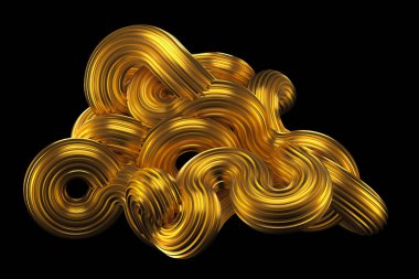 Güzel altın arka plan. 3d görüntüleme, 3d illüstrasyon.