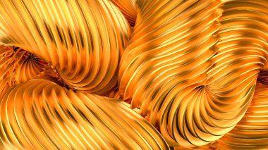 Güzel altın arka plan. 3d görüntüleme, 3d illüstrasyon.