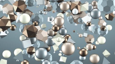 Neşeli, pozitif, taşaklı, parlak bir arka plan. 3d görüntüleme 3d