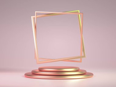 Güzel lüks Noel tatili geçmişi. 3D çizim, 3D çizim. 3d illüstrasyon, 3d canlandırma