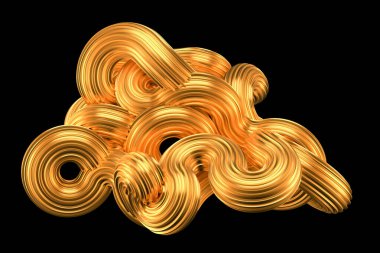 Güzel altın arka plan. 3d görüntüleme, 3d illüstrasyon.