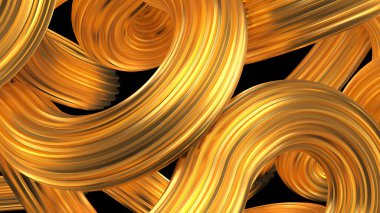 Güzel altın arka plan. 3d görüntüleme, 3d illüstrasyon.