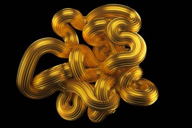 Güzel altın arka plan. 3d görüntüleme, 3d illüstrasyon.