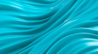 Güzel yeşil turkuaz arka plan. 3d görüntüleme, 3d illüstrasyon.