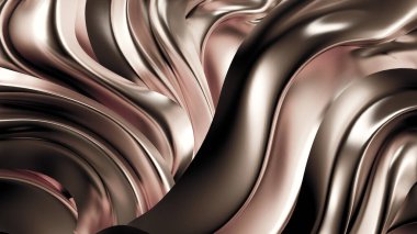 Saten kumaşlı, gümüş renkli bir arka plan. 3d görüntüleme, 3d illüstrasyon.