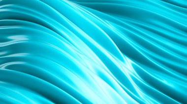 Güzel yeşil turkuaz arka plan. 3d görüntüleme, 3d illüstrasyon.