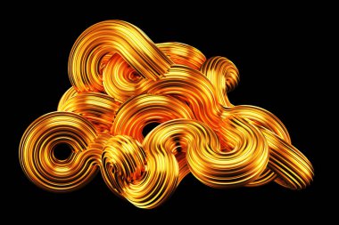 Güzel altın arka plan. 3d görüntüleme, 3d illüstrasyon.