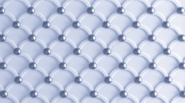 Mimari, iç desen, mavi ve metal doku duvarı. 3d görüntüleme, 3d illüstrasyon.