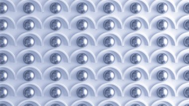 Mimari, iç desen, mavi ve metal doku duvarı. 3d görüntüleme, 3d illüstrasyon.