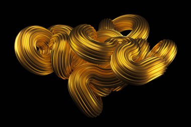 Güzel altın arka plan. 3d görüntüleme, 3d illüstrasyon.