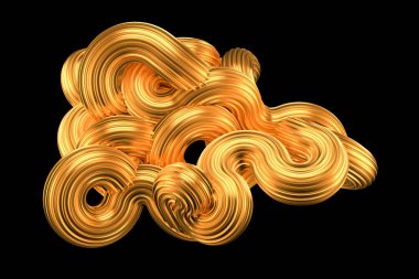 Güzel altın arka plan. 3d görüntüleme, 3d illüstrasyon.