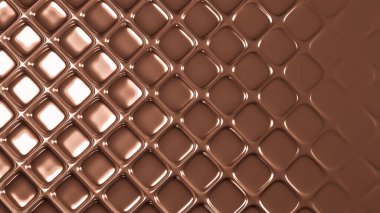 Kahverengi geometrik arka plan ve rahatlama. 3d görüntüleme, 3d illüstrasyon.