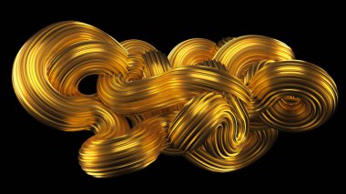 Güzel altın arka plan. 3d görüntüleme, 3d illüstrasyon.