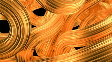 Güzel altın arka plan. 3d görüntüleme, 3d illüstrasyon.