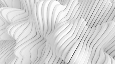 Çizgileri olan beyaz bir arka plan. 3d görüntüleme, 3d illüstrasyon.