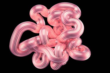 Güzel metalik pembe arka plan. 3d görüntüleme, 3d illüstrasyon.