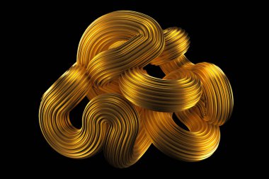 Güzel altın arka plan. 3d görüntüleme, 3d illüstrasyon.