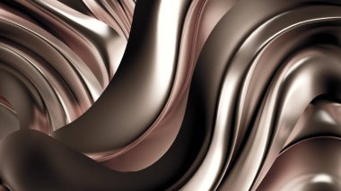 Saten kumaşlı, gümüş renkli bir arka plan. 3d görüntüleme, 3d illüstrasyon.