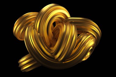 Güzel altın arka plan. 3d görüntüleme, 3d illüstrasyon.