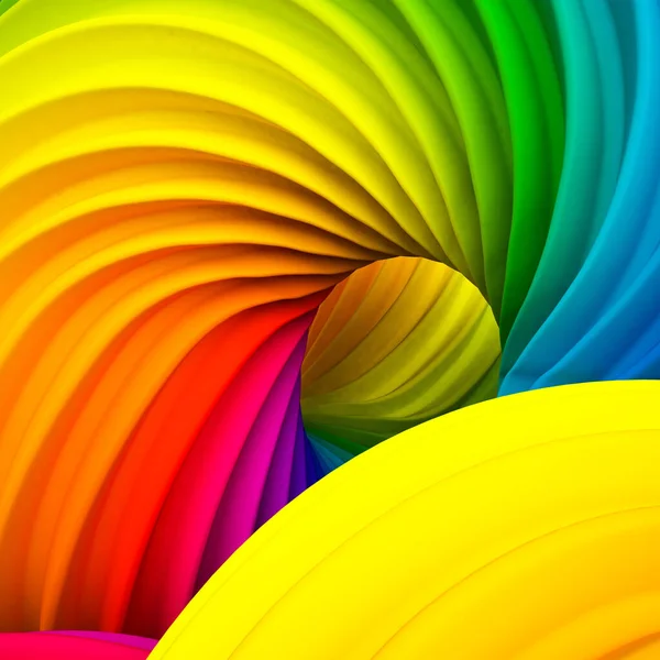 Abstrakt Pastellform Regnbuen Utførelse Illustrasjon – stockfoto