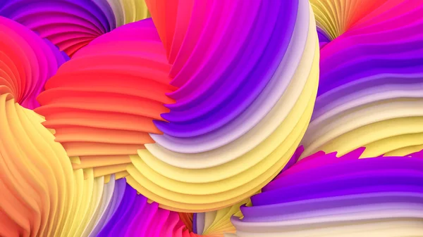 Abstracte Regenboog Pastelvorm Weergave Illustratie — Stockfoto