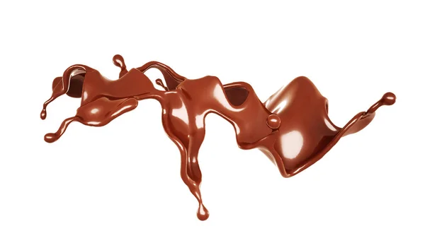 Chorrito Chocolate Representación Ilustración —  Fotos de Stock