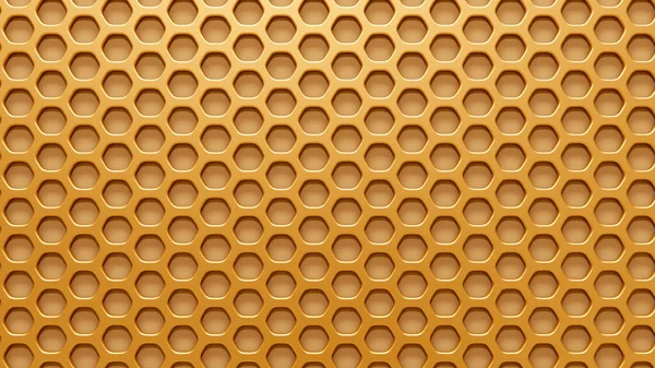 Altın arka plan ızgarası. 3d görüntüleme, 3d illüstrasyon.