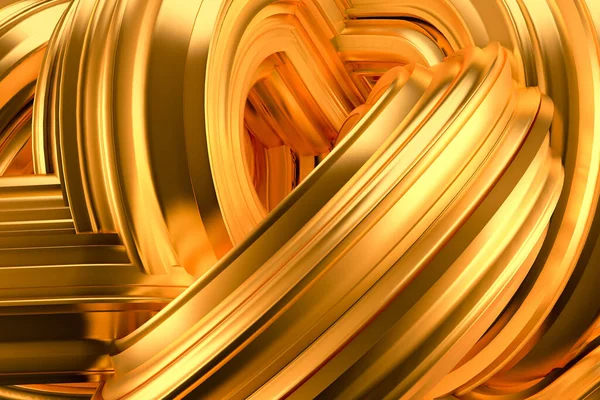 Güzel altın arka plan. 3d görüntüleme, 3d illüstrasyon.