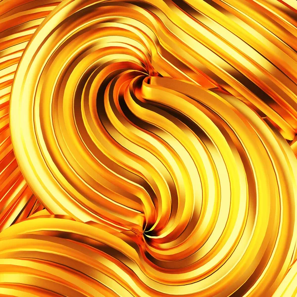 Beautiful Golden Background Rendering Illustration — Stock Photo, Image