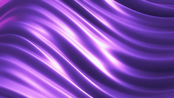 Luxurious Purple Background Flying Fabric Rendering Illustration — Stock Photo, Image