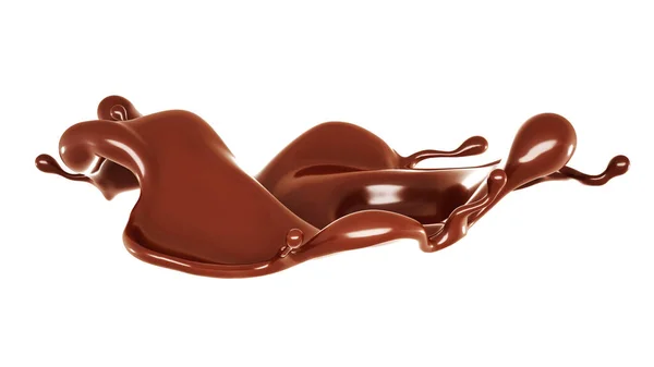 Pouco Chocolate Renderização Ilustração — Fotografia de Stock