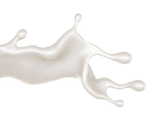 Een Scheutje Melk Weergave Illustratie — Stockfoto