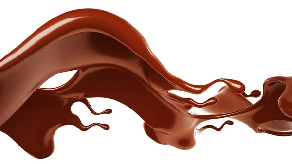 Schokoladenspritzer Darstellung Illustration — Stockfoto
