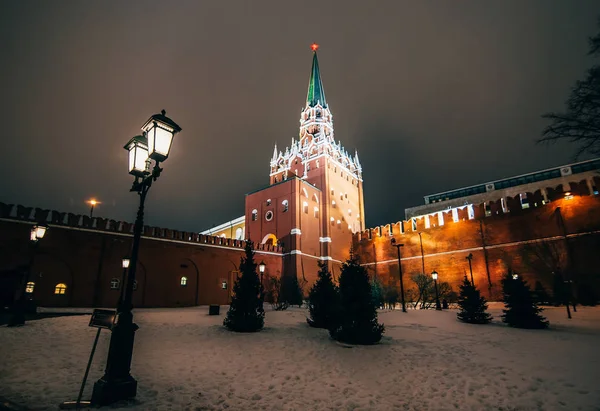 Tower on red Square in Moscow, Russia in the winter — Stock Photo, Image