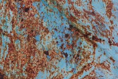 Korozyon ile eski paslı metal doku