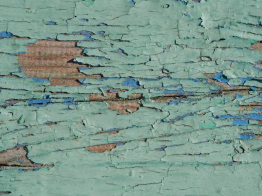 çatlak ve çizikler ile ahşap boyalı yeşil Tahta doku