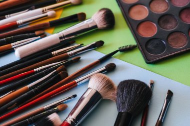 makyaj fırça set ve profesyonel Far Paleti