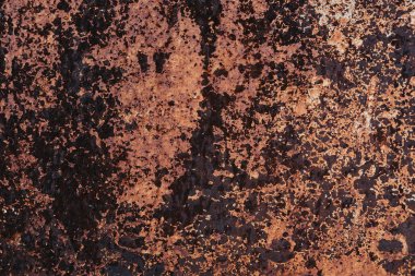 korozyon ile eski paslı metal doku. Grunge tarzı kirli demir amaç