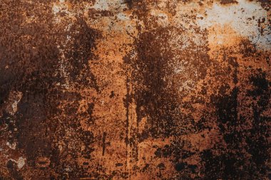 korozyon ile eski paslı metal doku. Grunge tarzı kirli demir amaç
